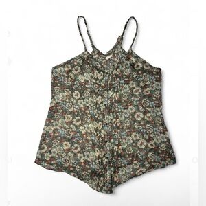 Y2K Aerie Throwback Sheer Floral Tank with Twist straps ⭐️